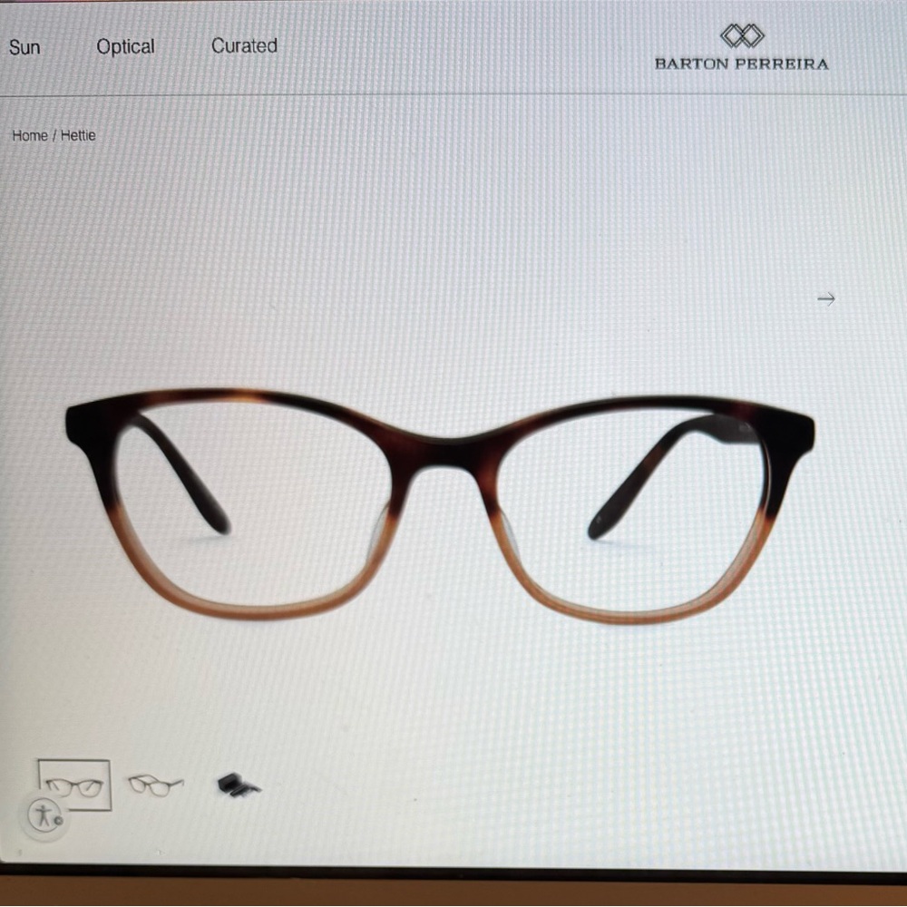 Barton Perreira Brown Gradient Glasses Hettie